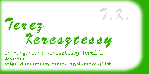 terez keresztessy business card